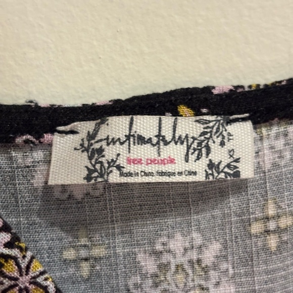 Free People Center Of Attention Mini Dress in Black Combo Size XS - Picture 7 of 8